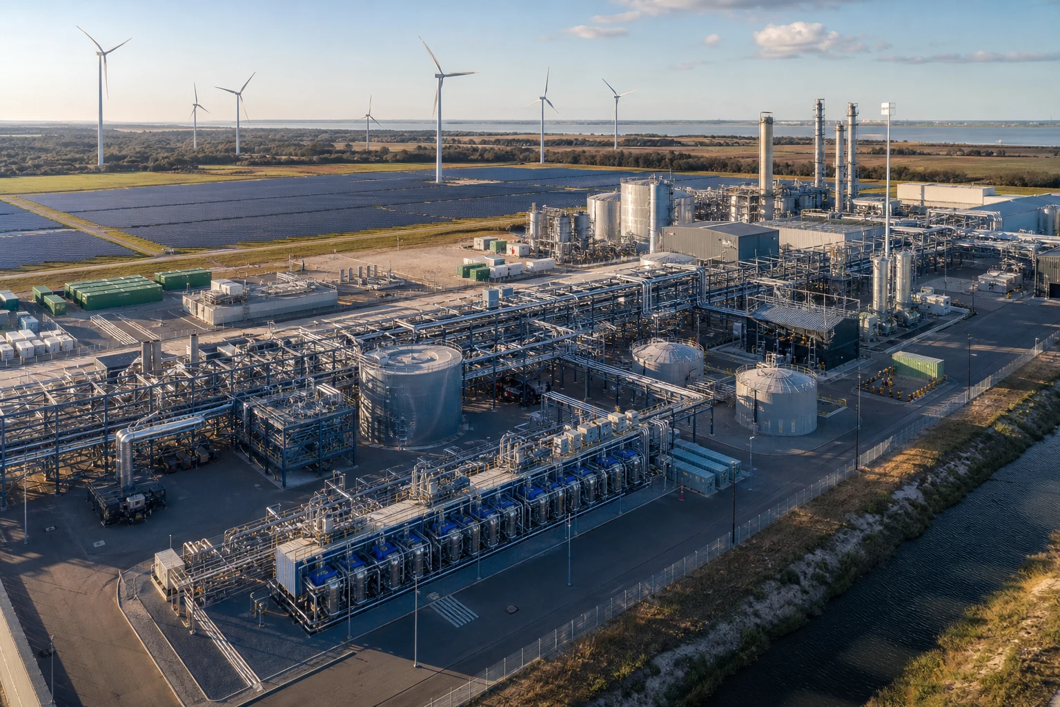 Industrial process plant supporting a Power-to-X development study
